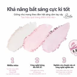 [HỎA TỐC] Flortte Phấn Bắt Sáng Flortte x Bunny Highlight Lì Màu Làm Sáng Nâng Vùng Tối Gương Mặt Tự Nhiên Lâu Trôi 4g 3