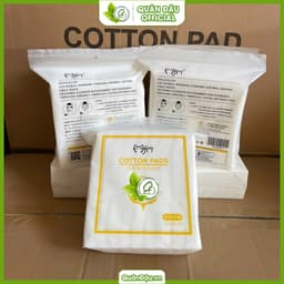 QD02 Bông Tẩy Trang HATSU 222M Cotton Pads 3 lớp dày dặn mẫu mới (Cam Nhạt) 6