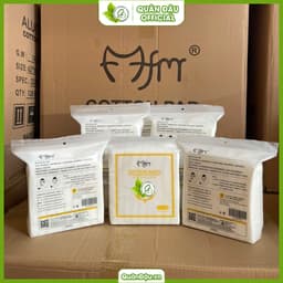 QD02 Bông Tẩy Trang HATSU 222M Cotton Pads 3 lớp dày dặn mẫu mới (Cam Nhạt) 7