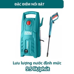 Máy xịt rửa xe áp lực cao TOTAL - 1400w TGT11316 -TGT112362( Động Cơ Chổi Than ) 8