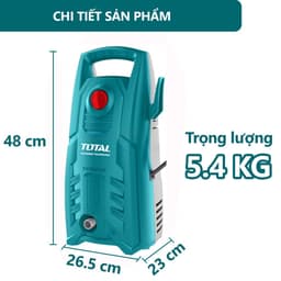 Máy xịt rửa xe áp lực cao TOTAL - 1400w TGT11316 -TGT112362( Động Cơ Chổi Than ) 7