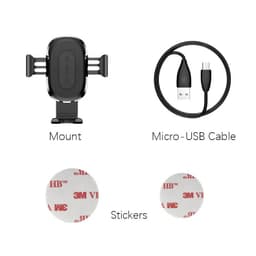 [Sạc Không Dây] Giá Đỡ Kẹp Điện Thoại Xe Hơi Cán Dài Dán Tablo Ô tô Baseus 10W Wireless Charger Gravity Car Mount 9