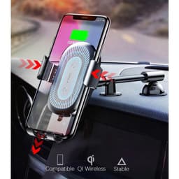 [Sạc Không Dây] Giá Đỡ Kẹp Điện Thoại Xe Hơi Cán Dài Dán Tablo Ô tô Baseus 10W Wireless Charger Gravity Car Mount 5