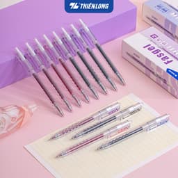 Combo 5/10/20 Bút gel Fasgel Thiên Long GEL-068 - viết mực nước êm trơn ngòi cao cấp 0.5mm gồm 4 màu mực, nét êm trơn 7