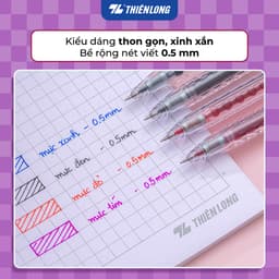 Combo 5/10/20 Bút gel Fasgel Thiên Long GEL-068 - viết mực nước êm trơn ngòi cao cấp 0.5mm gồm 4 màu mực, nét êm trơn 6