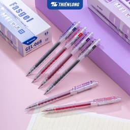 Combo 5/10/20 Bút gel Fasgel Thiên Long GEL-068 - viết mực nước êm trơn ngòi cao cấp 0.5mm gồm 4 màu mực, nét êm trơn 8