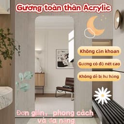 Gương tường tự dính 40-60CM Gương tường Acrylic Gương mềm dán tường Gương dán 9