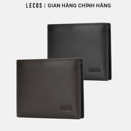 [4-25/9 TẶNG QUÀ TRUNG THU 599K] Ví Da Nam LECOS LV13 Da Bò Thật Mềm Mại Càng Dùng Càng Bóng Đẹp 2
