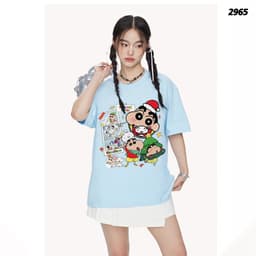 Áo Thun Noel HY KORÉ Shin Giáng Sinh 2965 Form Rộng Localbrand Oversize Unisex Vải Cotton 75% Nam Nữ Mặc Đẹp 3