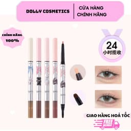 [FLORTTE] Bút Kẻ Bọng Mắt 2 Đầu FLORTTE  Tạo Bọng Mắt Cười Tự Nhiên, 4 Màu Hot DOLLYDOLLY COSMETICS 1