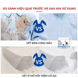 Bột Tẩy Trắng Quần Áo Enzyme Sinh Học LUJIE 260G – Tẩy Ố Vàng, Làm Sáng Quần Áo Nhanh 3