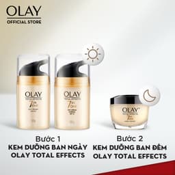 [KOL] Combo Kem Dưỡng Ngày + Đêm OLAY Total Effects 7in1 Hạn Chế Và Bảo Vệ Da Khỏi 7 Dấu Hiệu Lão Hóa 50G 8