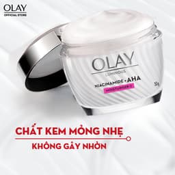 [KOL] [OLAY] Combo Kem Dưỡng 50g + Siêu Tinh Chất Ngừa Lão Hóa OLAY Luminous Niacinamide Kết Hợp AHA 30ml 3