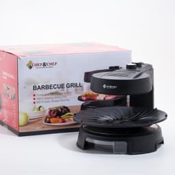 Bếp Nướng Không Khói Xoay 360 Độ CHEF & CHEF, Công Suất Cao 1800W, Chảo Nướng Xoay Tự Động, Chín Đều 7