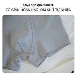 Combo 5 Quần Boxer Nam Thun Lạnh Kháng Khuẩn 10A Luxury, Mềm Mại, Co Giãn 4 Chiều, Thoáng Khí Chống Hầm Bí BO1B 8