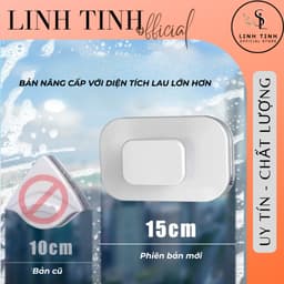Bộ lau kính 2 mặt bằng nam châm thông minh - Vệ sinh kính cả 2 mặt dễ dàng, có dây bảo vệ, lực hút từ tính mạnh 4