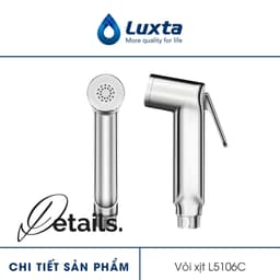 Vòi xịt Luxta chính hãng, bền đẹp, áp lực mạnh, tiết kiệm nước - phụ kiện phòng tắm AP HOME 3