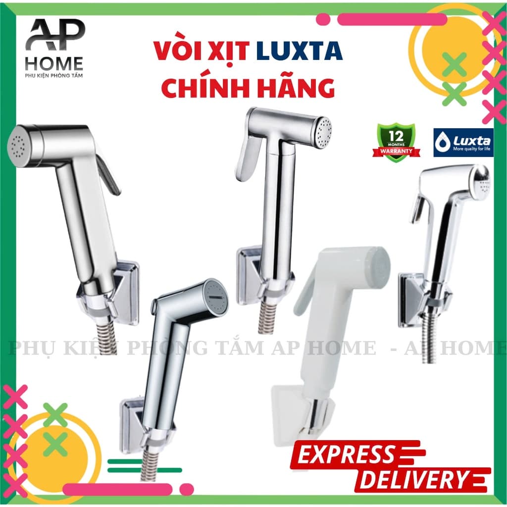 Vòi xịt Luxta chính hãng, bền đẹp, áp lực mạnh, tiết kiệm nước - phụ kiện phòng tắm AP HOME