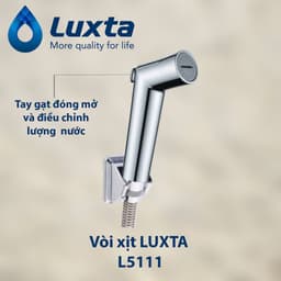 Vòi xịt Luxta chính hãng, bền đẹp, áp lực mạnh, tiết kiệm nước - phụ kiện phòng tắm AP HOME 9