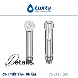 Vòi xịt Luxta chính hãng, bền đẹp, áp lực mạnh, tiết kiệm nước - phụ kiện phòng tắm AP HOME 8