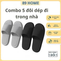[ Miễn Ship ] Combo 5 đôi dép đi trong nhà, văn phòng, khách sạn chất liệu EVA chống trơn trượt 1