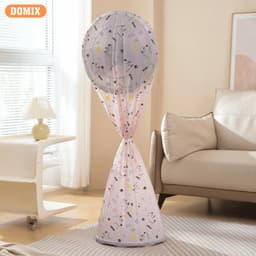 Bọc quạt che bụi quạt cây – Kiểu hoạt hình trong suốt, chất liệu PEVA chống bụi, chống nước hiệu quả. 6