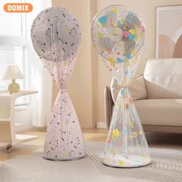 Bọc quạt che bụi quạt cây – Kiểu hoạt hình trong suốt, chất liệu PEVA chống bụi, chống nước hiệu quả. 4