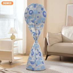 Bọc quạt che bụi quạt cây – Kiểu hoạt hình trong suốt, chất liệu PEVA chống bụi, chống nước hiệu quả. 5