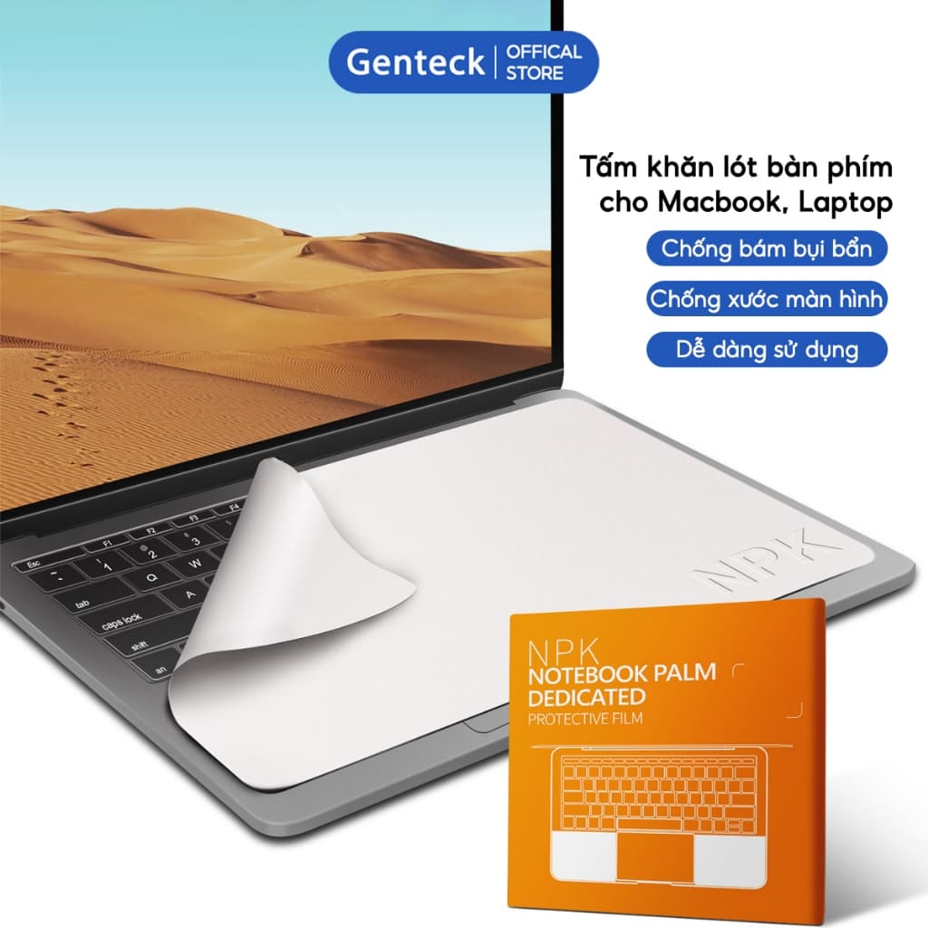 Khăn Vải Lót Bàn Phím SMTech Cho Macbook Laptop Phủ Phím Chống Bụi Trầy Xước Màn Hình 13 - 16 Inch