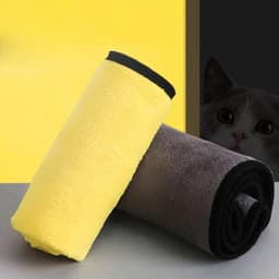 Khăn lau xe Microfiber cao cấp không rụng lông, khăn lau ô tô, xe hơi chuyên dụng mềm mịn siêu thấm hút 4