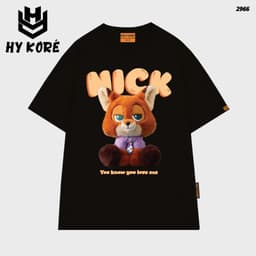 Áo Thun COUPLE HY KORÉ NICK LOVE ME 2966 Form Rộng Localbrand Oversize Unisex Vải Cotton 65% Nam Nữ Mặc Đẹp 1