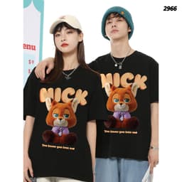 Áo Thun COUPLE HY KORÉ NICK LOVE ME 2966 Form Rộng Localbrand Oversize Unisex Vải Cotton 65% Nam Nữ Mặc Đẹp 3
