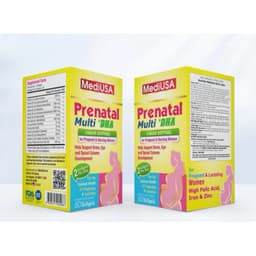 Viên uống bổ sung Vitamin cho bà bầu và bé MediUSA Prenatal Multi + DHA Cùng Mẹ Nuôi Bé Khỏe 2