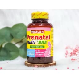 Viên uống bổ sung Vitamin cho bà bầu và bé MediUSA Prenatal Multi + DHA Cùng Mẹ Nuôi Bé Khỏe 3