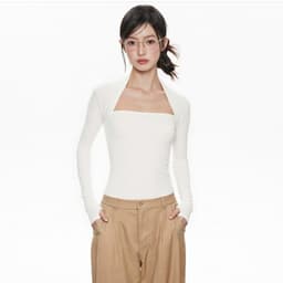 Áo Thun Dài Tay Ôm Body Cúp Ngực Cotton Mịn Siêu Co Giãn Justdun 708 6