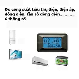 Công tơ điện tử thông số 100A 20A có đèn nền và reset - đồng hồ đo điện cảnh báo công suất - kiểm soát số điện gia đình 8