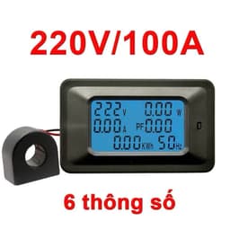 Công tơ điện tử thông số 100A 20A có đèn nền và reset - đồng hồ đo điện cảnh báo công suất - kiểm soát số điện gia đình 3
