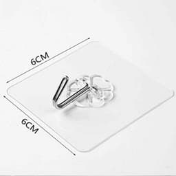 Móc Dán Tường Siêu Dính Trong Suốt Móc Dán Tường Chịu Lực Tốt Treo Tường Chắc Chắn 6x6 cm 9