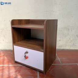 Tủ đầu giường - Kệ để đồ có khóa an toàn gỗ MDF thiết kế sang trọng, tiện ích- Tặng kèm tua vít 8