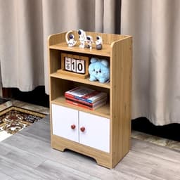 Tủ đầu giường - Kệ để đồ có khóa an toàn gỗ MDF thiết kế sang trọng, tiện ích- Tặng kèm tua vít 4