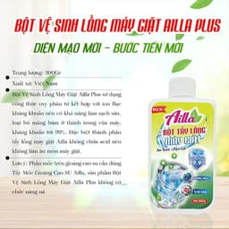 Bột Tẩy Lồng Máy Giặt Tẩy Gioăng Cao Su AILLA 300G – Sạch Cặn Bẩn, Khử Mùi, Diệt Khuẩn 8