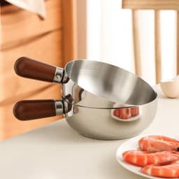 Quánh nấu cháo cho bé 14cm inox 304 GORILLA CHEF không phủ chống dính, an toàn cho sức khỏe 6