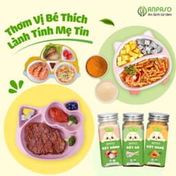 Bột gia vị ăn dặm Anpaso an toàn, lành tính, đa dạng hương vị cho bé từ 6 tháng 5