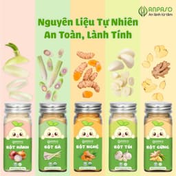 Bột gia vị ăn dặm Anpaso an toàn, lành tính, đa dạng hương vị cho bé từ 6 tháng 4