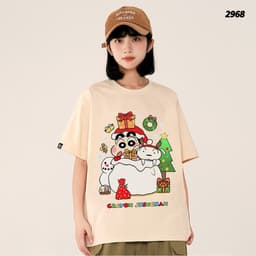 Áo Thun NOEL HY KORÉ SHIN HỘP QUÀ GIÁNG SINH 2968 Form Rộng Localbrand Oversize Unisex Vải Cotton 75% Nam Nữ Mặc Đẹp 4