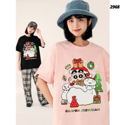 Áo Thun NOEL HY KORÉ SHIN HỘP QUÀ GIÁNG SINH 2968 Form Rộng Localbrand Oversize Unisex Vải Cotton 75% Nam Nữ Mặc Đẹp 3