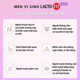 MỞ BÁN - Men Vi Sinh Lợi Khuẩn LACTO-FIT HỒNG Hàn Quốc, Hộp 60 Gói x 2g 4