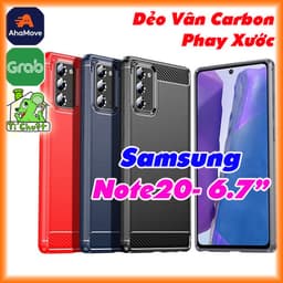 Ốp Lưng Chống Sốc cho SS Galaxy Note 20 6.7" Vân 3D Carbon Phay Xước 1