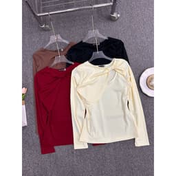 [Có Bigsize 45-85kg] Áo Thun Nữ Limo Tay Dài Form Ôm Thun Gân Tăm Mềm Mại Tôn Dáng MS530 6