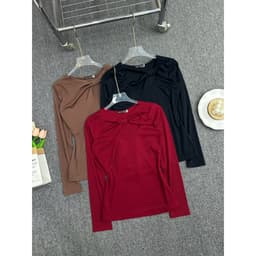 [Có Bigsize 45-85kg] Áo Thun Nữ Limo Tay Dài Form Ôm Thun Gân Tăm Mềm Mại Tôn Dáng MS530 8